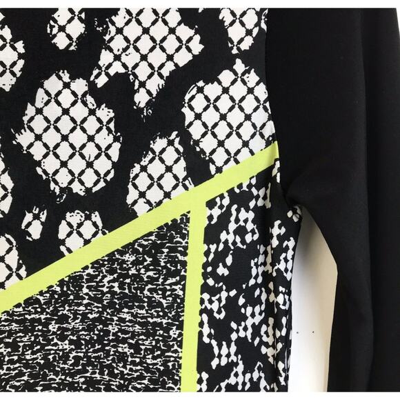 Tribal Dress Women's Small Black White Knit Snakeskin Graphic Night Out Goth - Picture 6 of 7